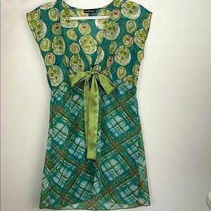 LE CHATEAU Sheer Dressy Blouse with Silky Tie